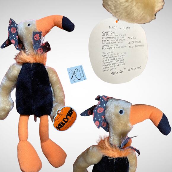KellyToy Halloween Buzzard Plush - Picture 1 of 7